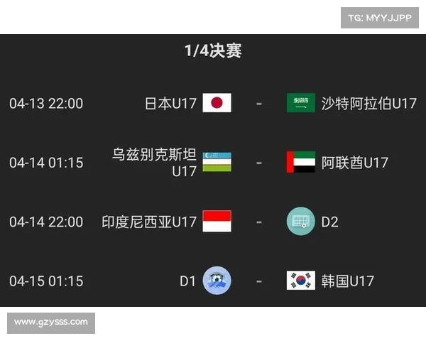 4月10日U17亚洲杯赛程:国少VS泰国背水一战;日本VS澳大利亚 4月10日U17亚洲杯赛程:国少VS泰国背水一战;日本VS澳大利亚